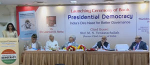 Launching ceremony of book Presidential Democracy authored by Jashwant Mehta, Speech by Shri Dhamija