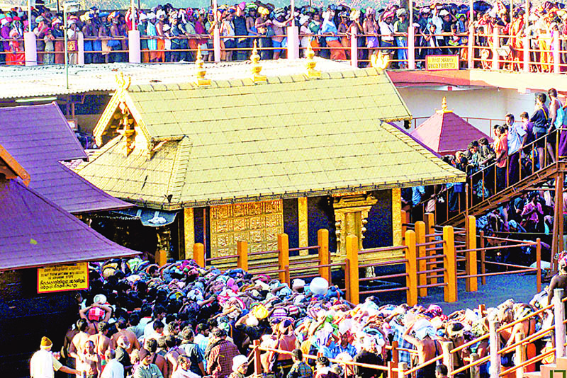 सबरीमाला मंदिर में मंडल पूजा अनुष्‍ठान