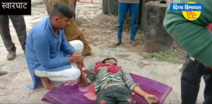 चंडीगढ़-मनाली एनएच पर स्वारघाट में एक्सीडेंट, दो लोग घायल।