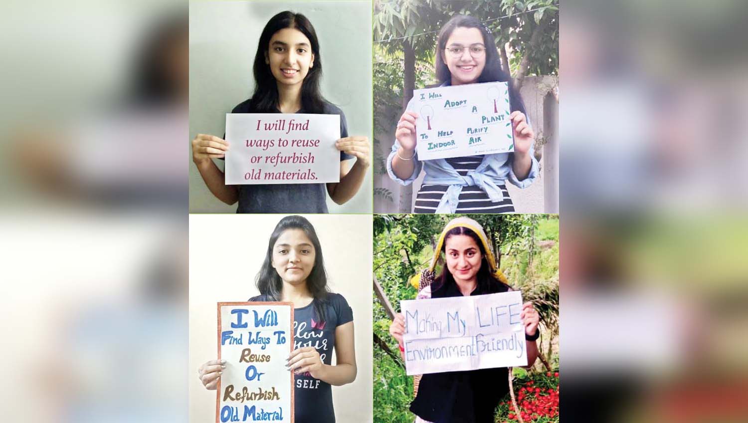एमसीएम में पर्यावरण पर जगाया अलख, कालेज की छात्राओं ने रचनात्मक तरीके से दिया हरियाली बचाने का संदेश