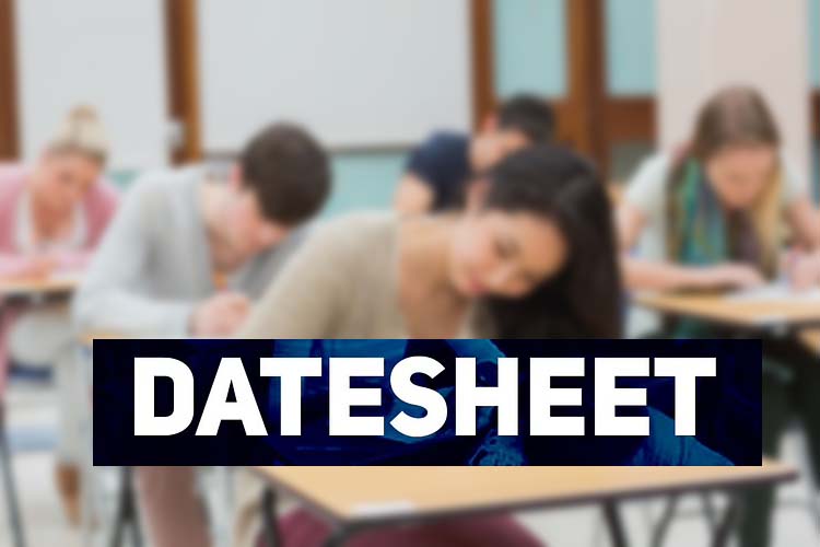 UG Datesheet : यूजी की डेटशीट में बदलाव