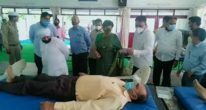 कालका के रेलवे ग्राउंड में 92 निरंकारी श्रद्धालुओं ने किया रक्तदान