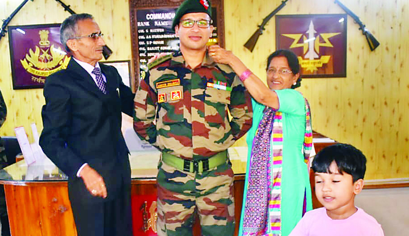 डरोह के अंकुर शर्मा सेना में कर्नल