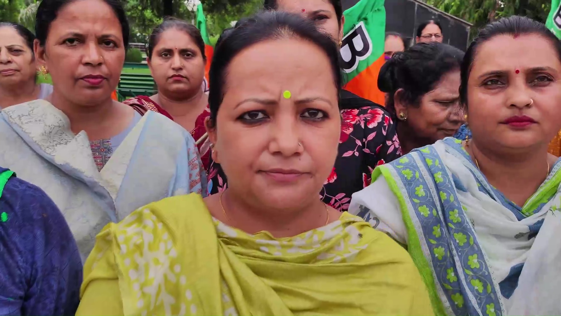 भाजपा महिला मोर्चा की कार्यकर्ताओं ने निकाली रोष रैली, कांग्रेस प्रदेशाध्यक्ष के बयान से खफा