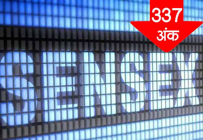 शेयर बाजार में फिर कोहराम, पांच माह के निचले स्तर तक लुढक़ा सेंसेक्स