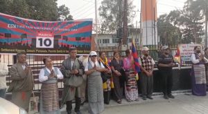 तिब्बती समुदाय के सैंकड़ों लोगों ने निकला शांति मार्च