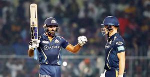 IPL 2023 : गुजरात टाइटंस ने लगाई जीत की हैट्रिक, कोलकाता को सात विकेट से हराया
