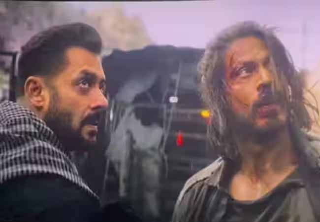 टाइगर-3 के सेट स सलमान-शाहरुख का वीडियो लीक