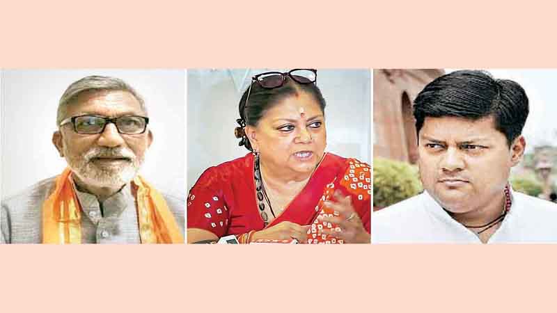 राजस्थान में बाड़बंदी की आहट; वसुंधरा राजे के बेटे पर लगे गंभीर आरोप, भाजपा नेता ने नकारे