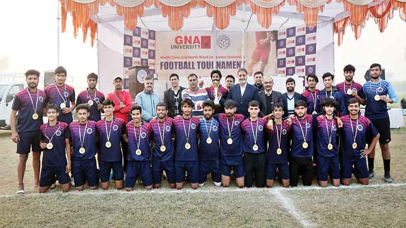 पंजाबी यूनिवर्सिटी पटियाला ने जीता फुटबाल टूर्नामेंट; जीएनए विश्वविद्यालय फगवाड़ा में 77 टीमों ने दिखाया दम