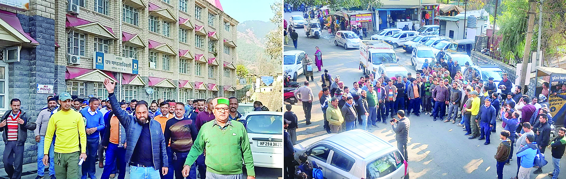 जोगिंद्रनगर में कानून के खिलाफ रोष रैली