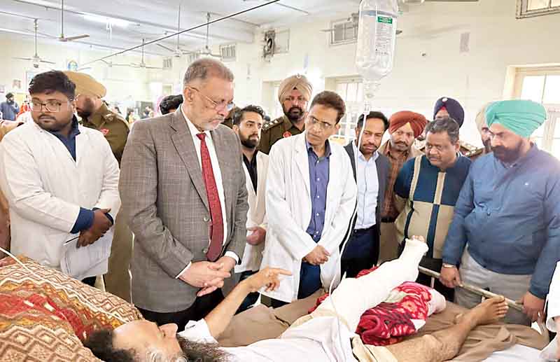 स्वास्थ्य मंत्री डा. बलबीर सिंह का आश्वासन, धरने में जख्मी लोगों का इलाज करवाएगी सरकार