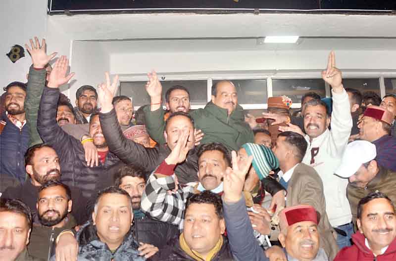 हिमाचल में कांग्रेस के साथ ‘खेला’, क्रॉस वोटिंग के चलते भाजपा उम्मीदवार हर्ष महाजन ने दर्ज की जीत
