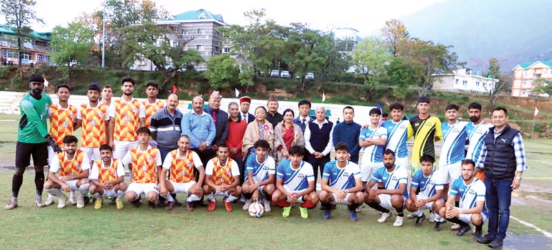 धर्मशाला में एचपीएफए ने जीता फुटबाल मैच