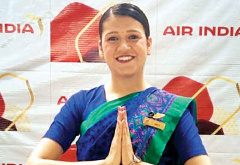 शहीद की बेटी कृति शर्मा एयर इंडिया में केबिन क्रू