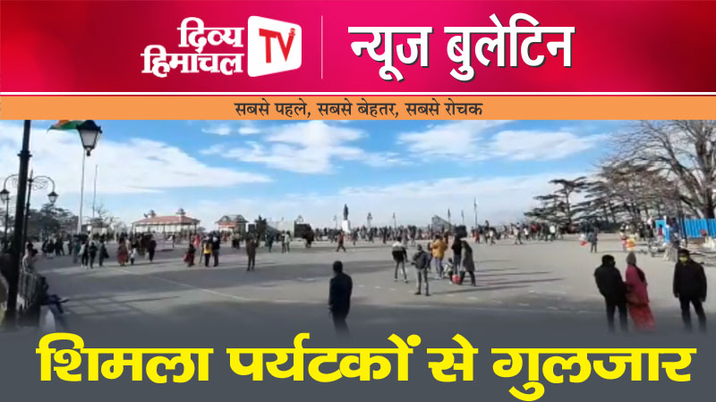 शिमला पर्यटकों से गुलज़ार, Divya Himachal TV, न्यूज़ बुलेटिन, 12 मई 2024