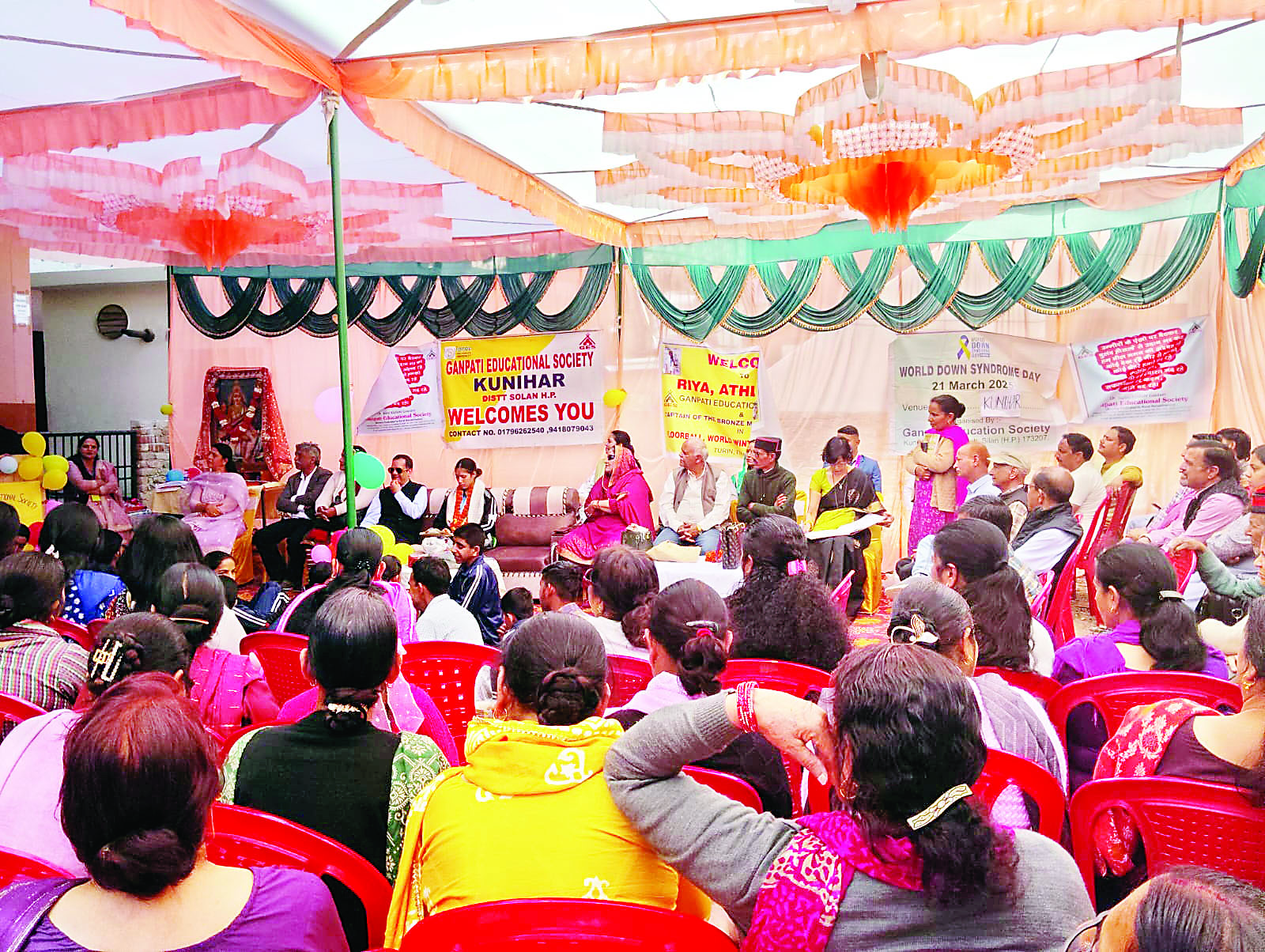 रिया के सम्मान में कुनिहार में निकली स्वागत रैली