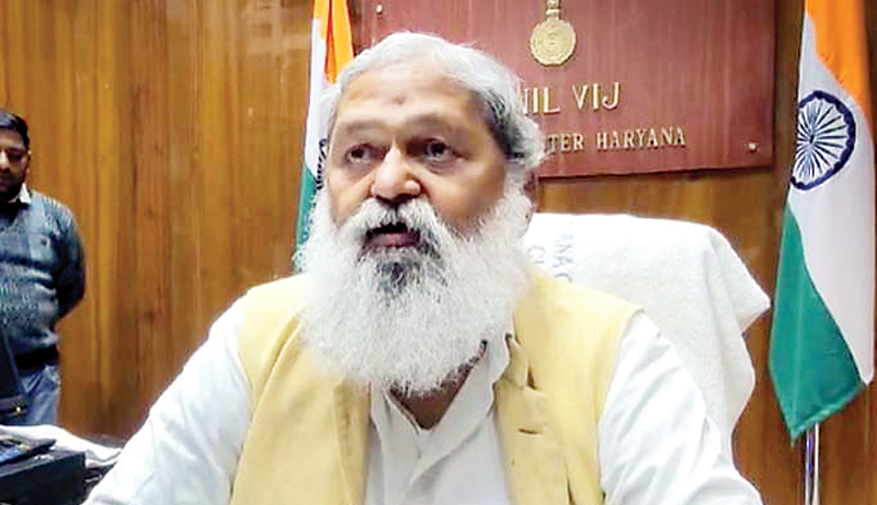 हरियाणा के ऊर्जा मंत्री अनिल विज का खुलासा, यमुनानगर में 800 मेगावाट का प्लांट मंजूर