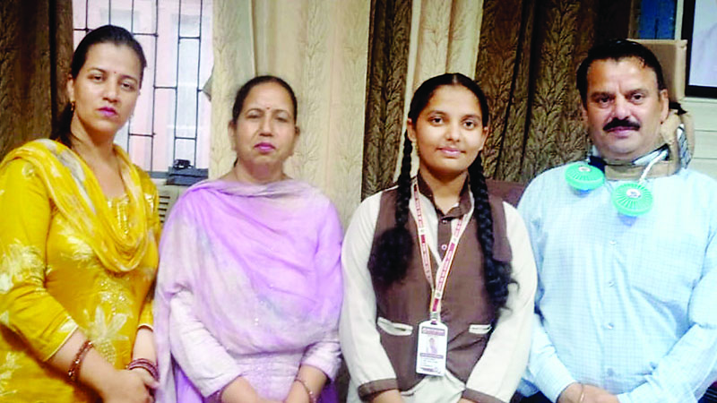 जाड़ला की नन्ही वैज्ञानिक साक्षी जाएगी जापान