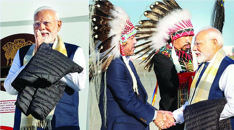 कनाडा के कालगरी पहुंचे प्रधानमंत्री मोदी का स्वागत