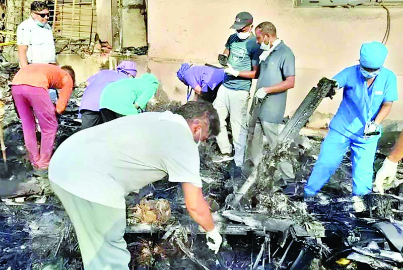 Plane Crash : 163 मृतकों की पहचान, 124 शव सौंपे, पायलट सुमीत का मुंबई में अंतिम संस्कार