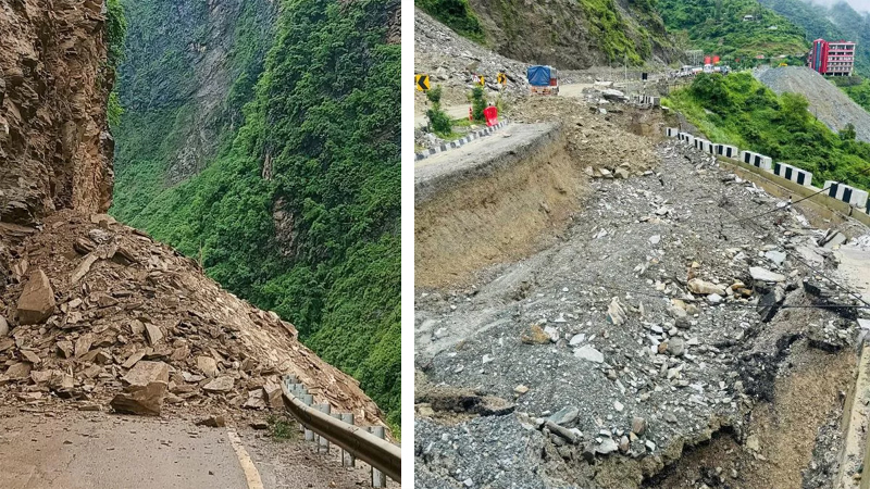 हिमाचल का यह रास्ता सडक़ ग़ायब; गिरते पत्थरों से वास्ता, सुविधा की जगह बन गया सिरदर्द…