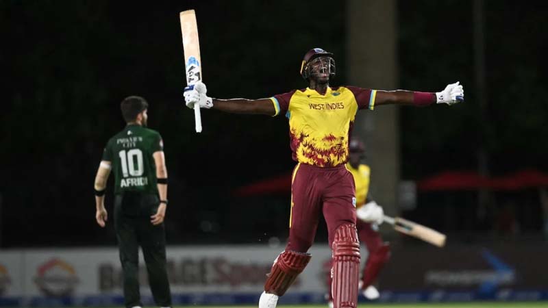Wi vs Pak T20 : वेस्टइंडीज ने पाकिस्तान को दो विकेट से हराया, सीरीज में 1-1 से बराबरी