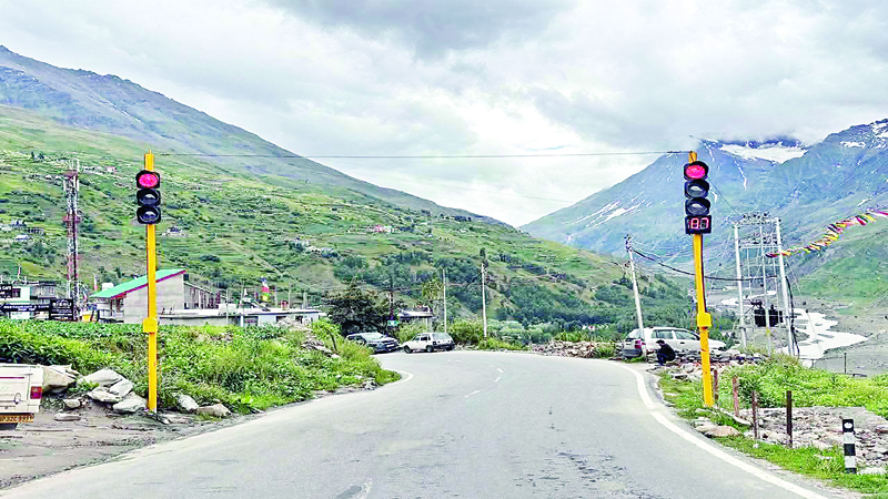 सिस्सू में लाइट्स से कंट्रोल होगा ट्रैफिक