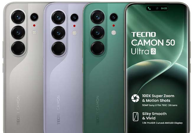 50MP सेल्फी कैमरा और 6500mAh बैटरी के साथ Tecno Camon 50 Ultra 5G भारत में लांच