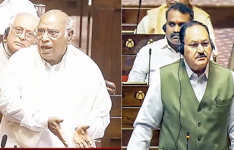 खडग़े-नड्डा के बीच नोकझोंक, राज्यसभा में अमित शाह की उपस्थिति के मुद्दे पर तीखा संवाद