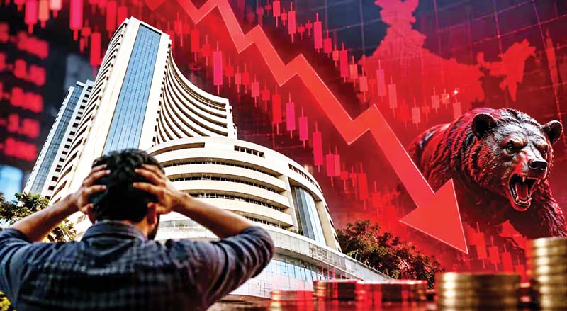 सेंसेक्स 1124 अंक गिरा, डूब गए सात लाख करोड़